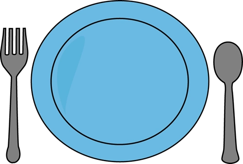 plate of food clipart