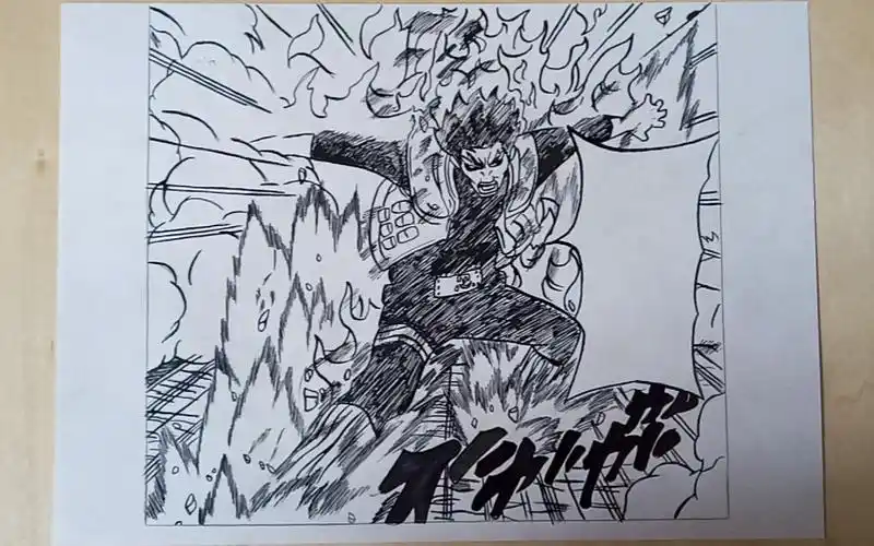 手绘蘸水笔绘画迈特凯八门遁甲开