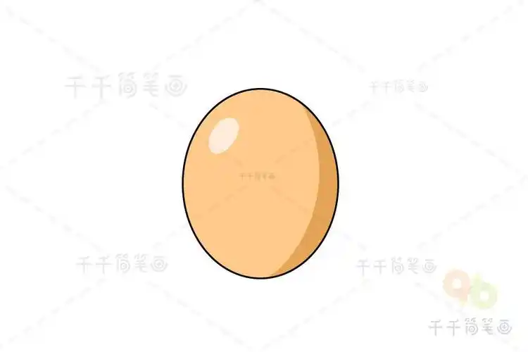 儿童简笔画鸡蛋怎么画 简笔画图片大全-普车都
