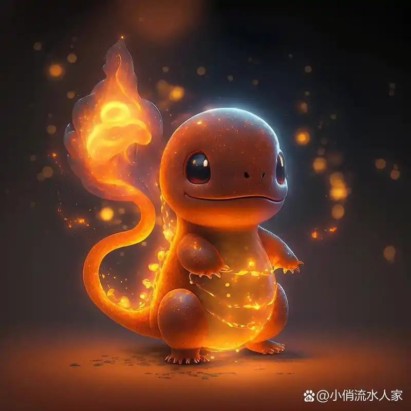 会发光的小火龙 一组可爱发光渲染的小火龙壁纸 这次吸取上次各位老哥