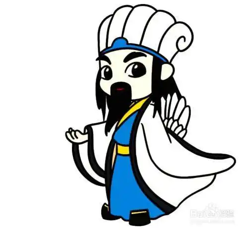 画三国演义人物 诸葛亮简笔画步骤图三国演义卡通简笔画三国演义简笔