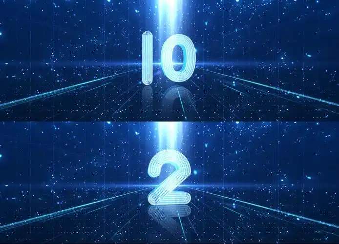 3k蓝色科技10秒倒计时开场ae模板