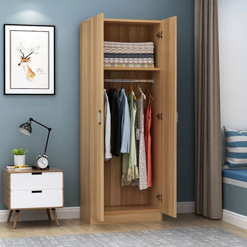 新品简约现代单门衣柜家用简易卧室儿童阳台储物柜子小衣柜实木出