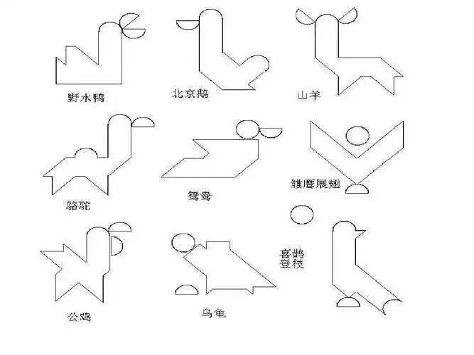 智力七巧板拼图练习答案ppt