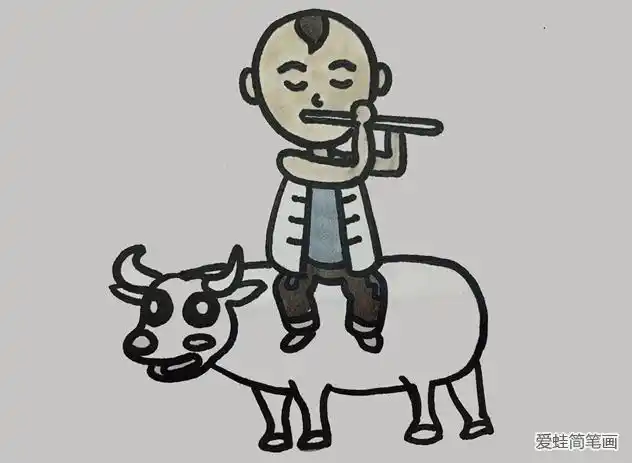 王二小放牛怎么画--简笔画大全抗日小英雄王小二简笔画抗日人物简笔画