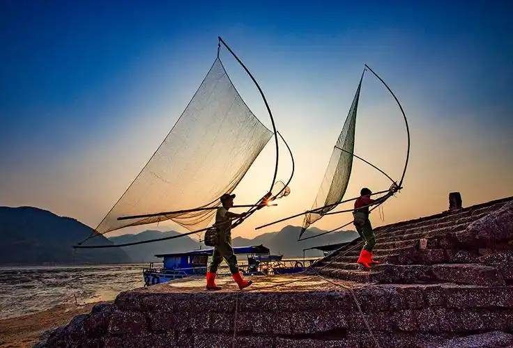 作品《赶海归来》 2018年7月29日摄于霞浦