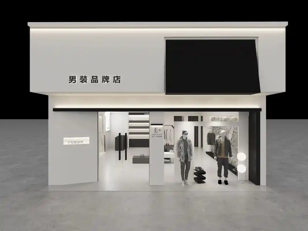 男装店设计 #店面装修效果图 #服装店装修效果图 #店面装修效果图