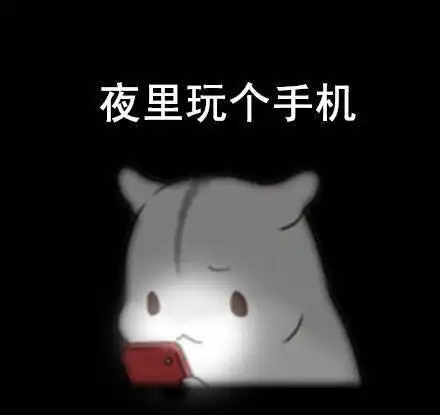 夜里玩个手机