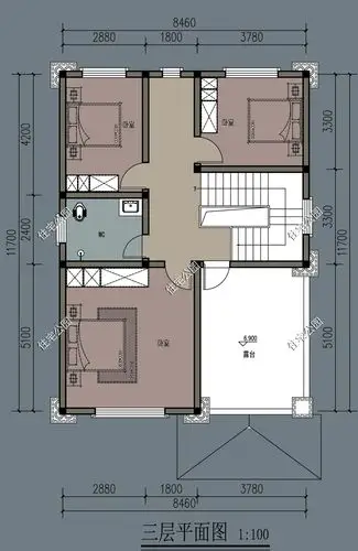 地皮开间8米,进深12米,两边可开窗,怎样设计最好?