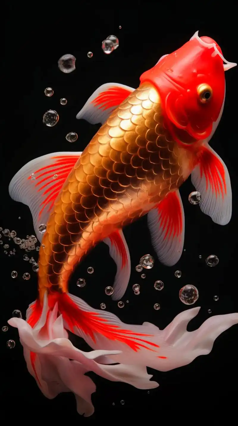 锦鲤翻身,八方来财,一帆风顺,吉祥如意!#好运锦鲤 #图文伙 - 抖音