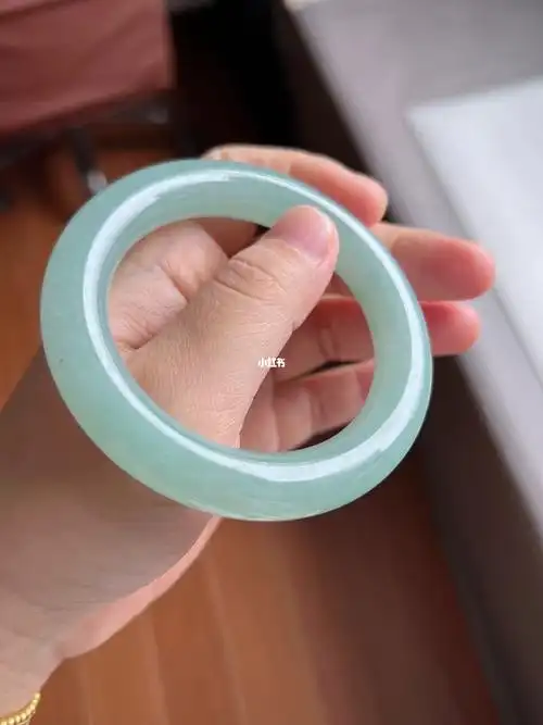 满绿芙蓉底圆条手镯54圈口