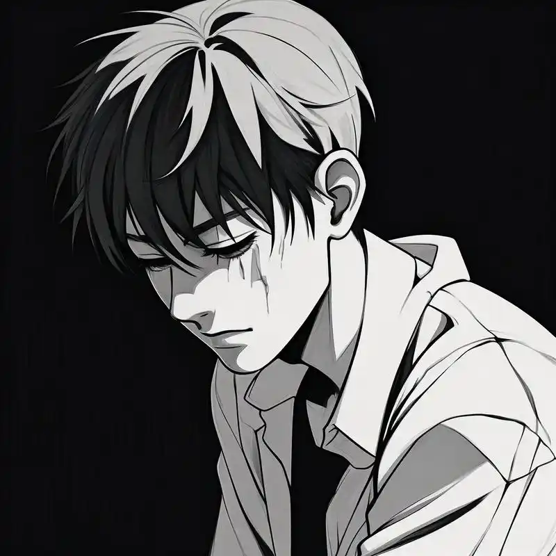 伤感心碎男生头像92