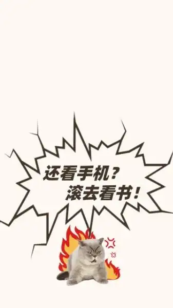 白色简约别玩手机