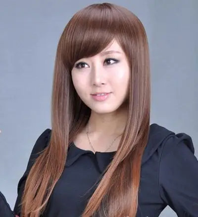 超仙气女生长发直发发型图片