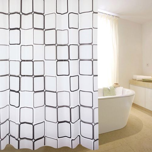 浴室隔断浴帘套装免打孔杆防水霉挂帘卫生间窗帘淋浴门帘子布加厚