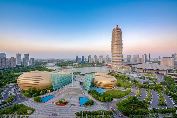 河南省郑州市中央商务区cbd夜景_高清图片_全景视觉