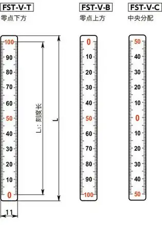 fst-v刻度条(纵向)寸法図