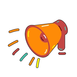 卡通小喇叭元素