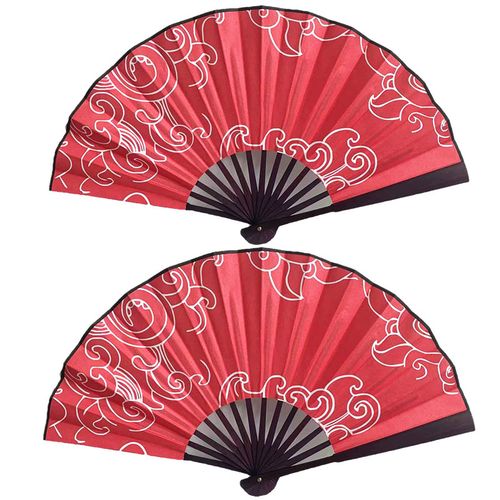 祥云款寄明月扇子sing女团同款折扇中国风古风女生舞蹈扇双面可转