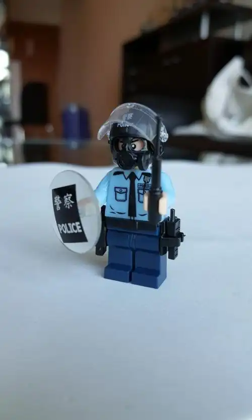 香港警察连防暴装备人仔(lego乐高规格)