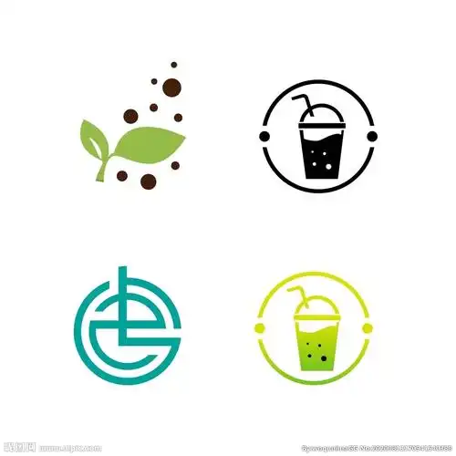 奶茶logo简约设计