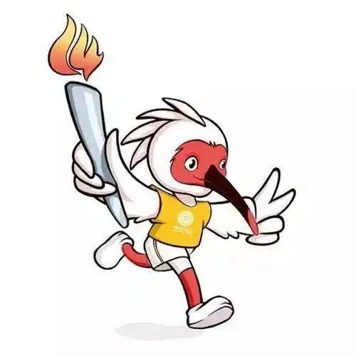 吉祥物组合排第一的是稀世珍禽朱鹮.