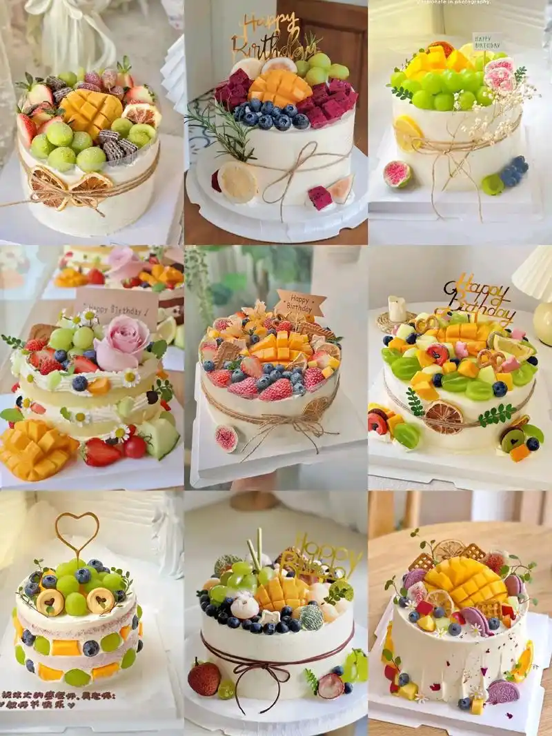 有颜值又有料的超多水果款蛋糕~ 谁会不爱呢~09#图文伙伴计 - 抖音