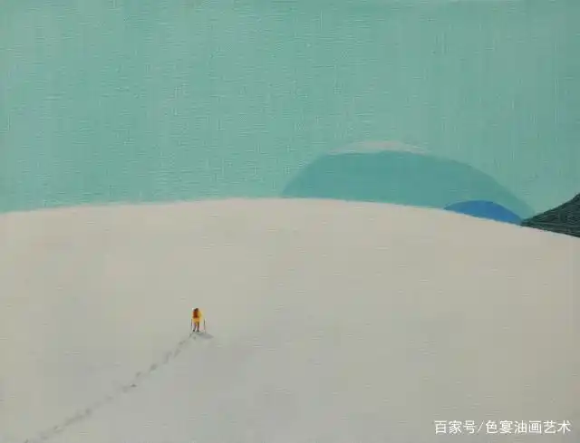 极简主义萨拉路吉油画作品欣赏