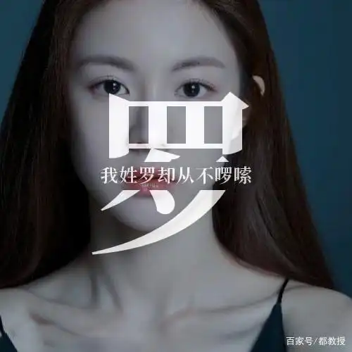 12张罗姓姓氏头像制作,还有难得的罗姓常识介绍,值得收藏!