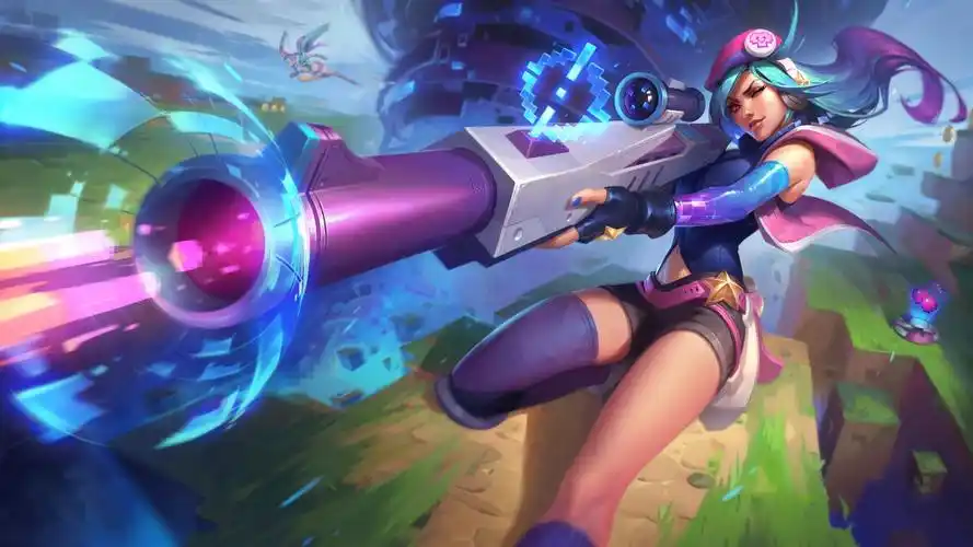 英雄联盟lol皮城女警电玩女神凯特琳4k游戏图片