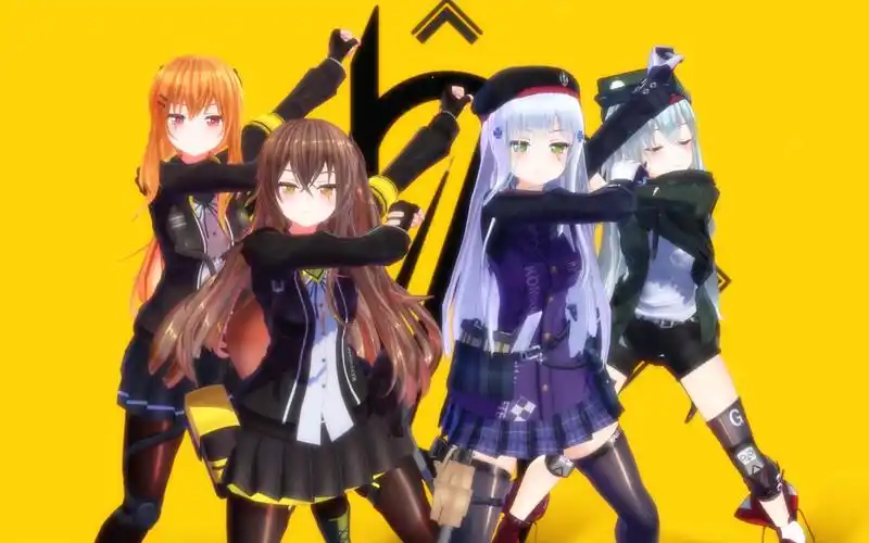 【少女前线&mmd】404小队胜利结算动画|11ω11`)