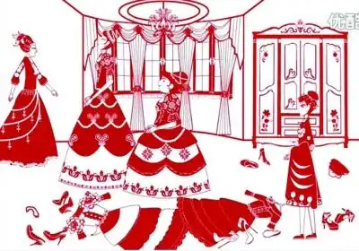 灰姑娘剪纸图片大全