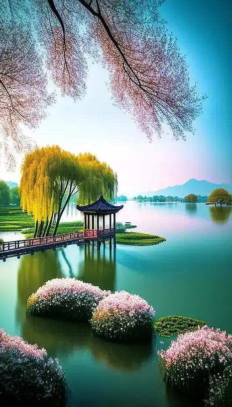 美丽杭州,最美的是西湖.它如一颗宝石镶嵌在城市的胸 - 抖音