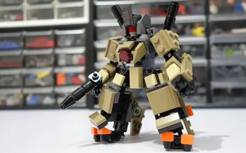 乐高moc教程迷你机甲系列8overlord机甲拼搭指南