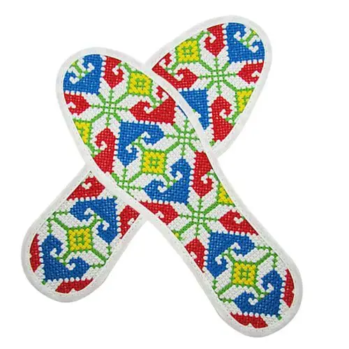 成品纯棉刺绣十字绣鞋底鞋垫垫子绣花鞋