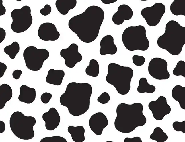 韩国进口环保自粘pvc墙纸批发/背景墙纸奶牛纹黑白经典翻新墙壁纸