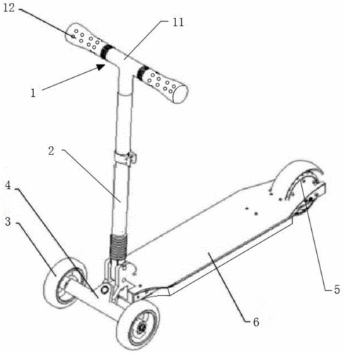 具有减震功能的儿童滑板车的制作方法