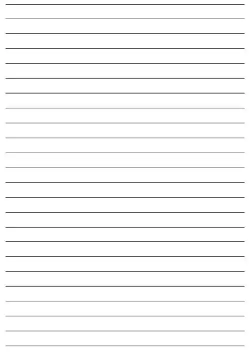 空白稿纸横线练字可直接打印