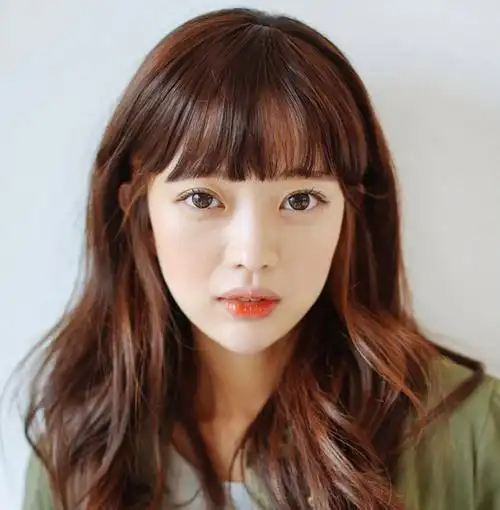 韩式空气感薄刘海发型效果图