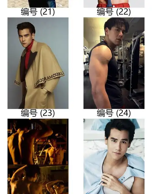 明星海报彭于晏 彭于晏海报墙贴肌肉男励志宿舍卧室房间健身房自粘