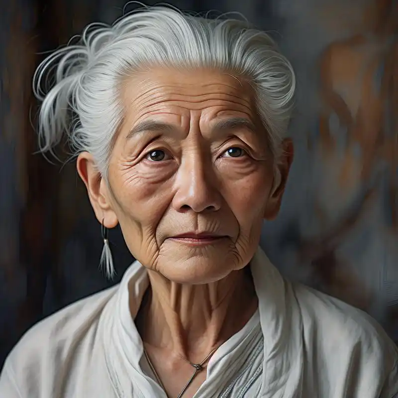 99岁月沉淀·白发老人头像集99 探索岁月留下的痕迹,一组白发老人