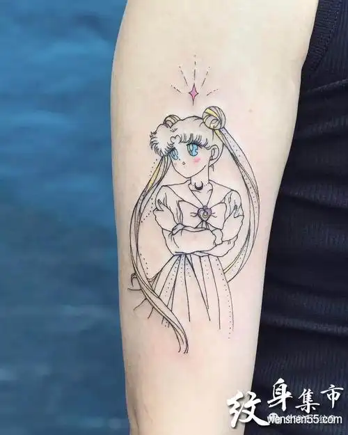 美少女战士纹身,美少女战士纹身手稿图案大全