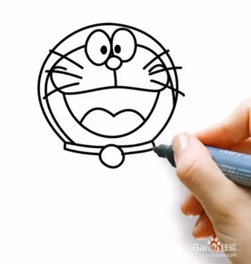 如何画哆啦a梦?