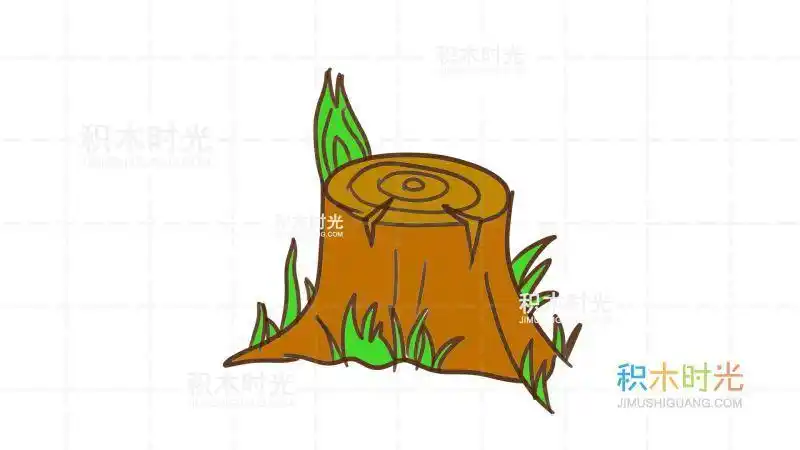 树死亡的简笔画