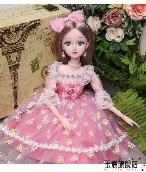 60厘米芭比娃娃大号超大公主大套装会说话玩具女孩批发网红洋娃娃 60