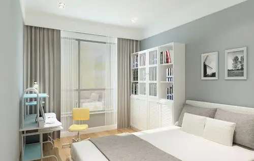 2022高学生卧室电脑桌装修效果图