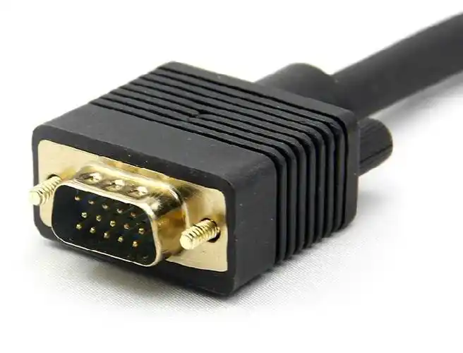 vga一分二公对二个母头双胞胎镀金插头连接线vga splitter cable