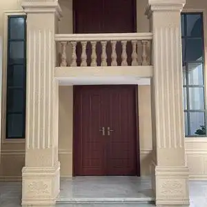 罗马柱瓷砖别墅外墙砖仿大理石大门柱子砖线条瓷砖300x600整柱