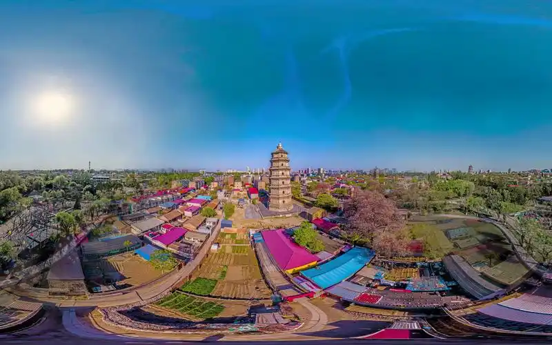 涿州古城,辽代双塔