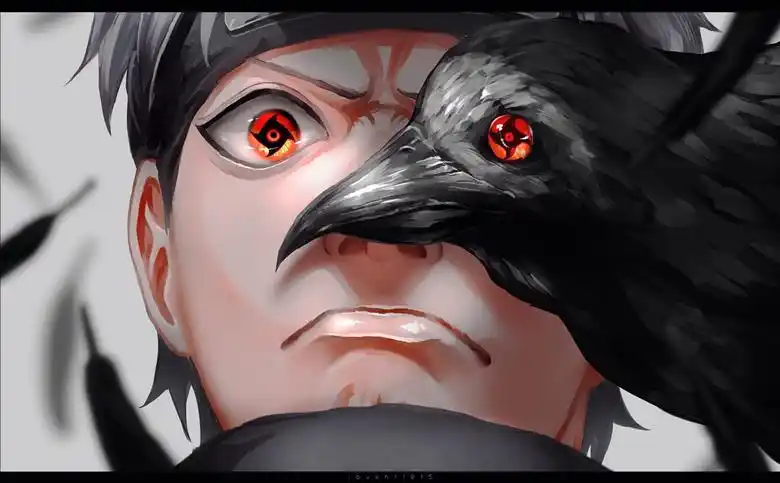 别天神|ibuo@fanbox开设的宇智波止水插画图片